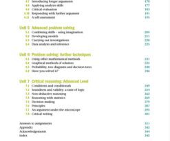 hinking Skills Critical Thinking and Problem Solving appendix