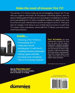 Amazon Fire TV For Dummies eBook