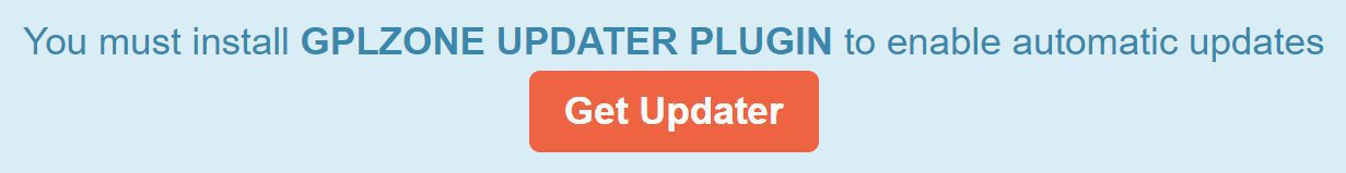 GPL Zone Updater Plugin